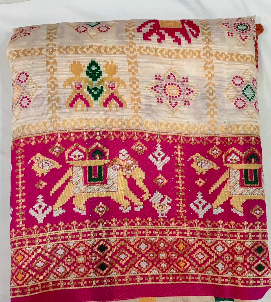 Silk blend saree