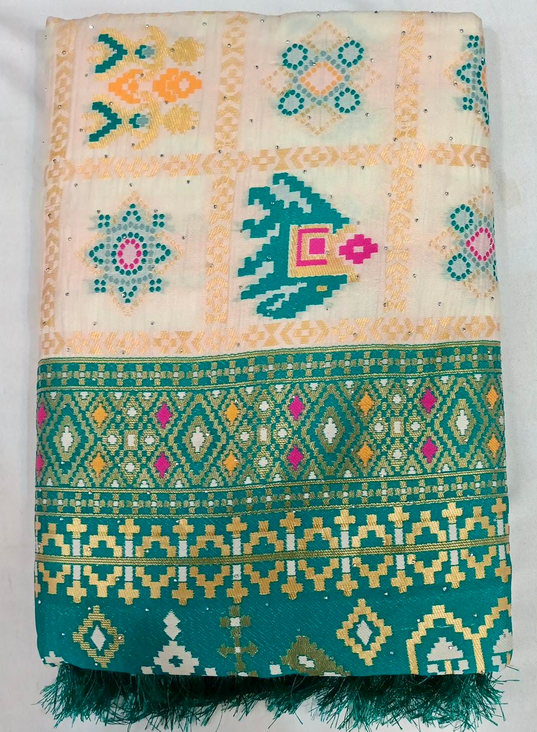 Silk blend saree