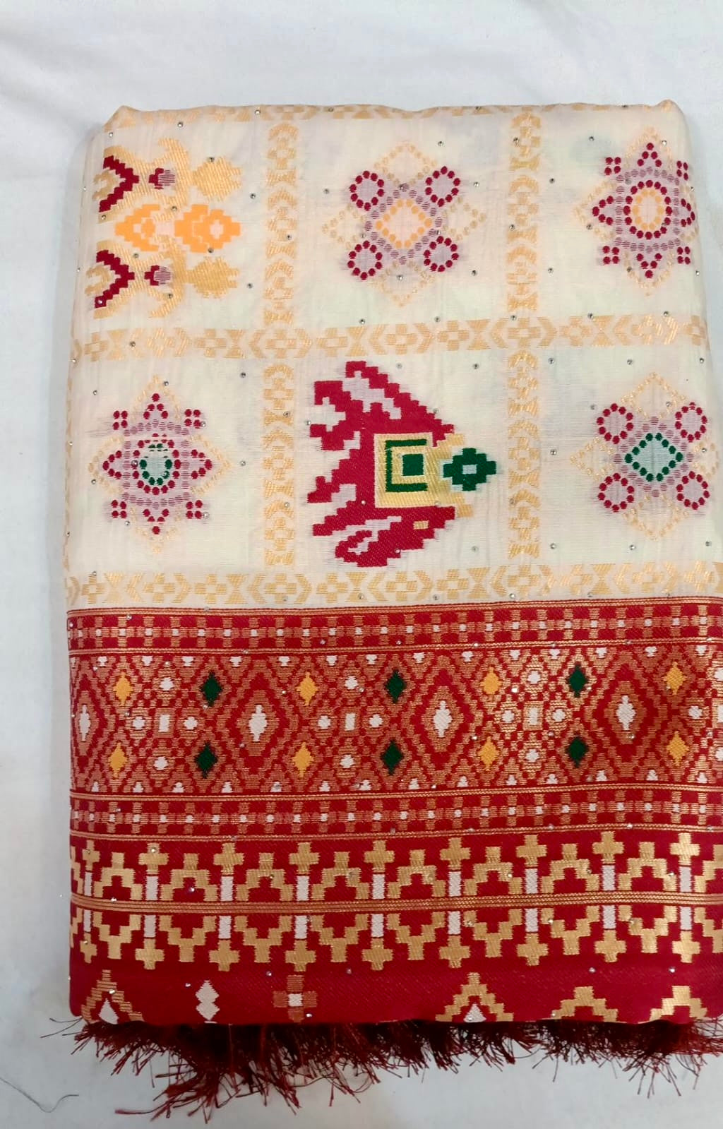 Silk blend saree