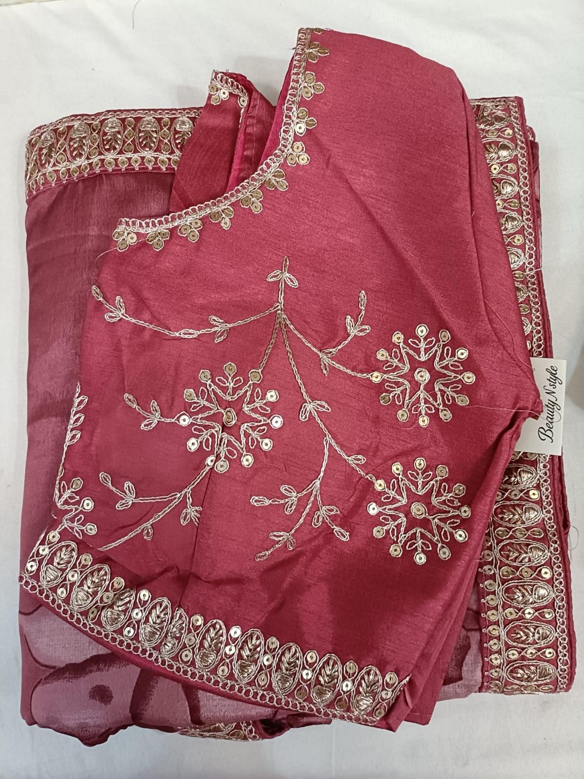 Fancy blouse saree