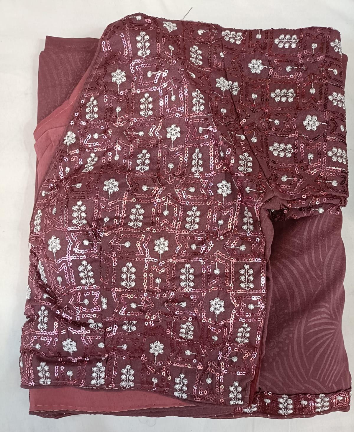 Heavy fancy blouse saree