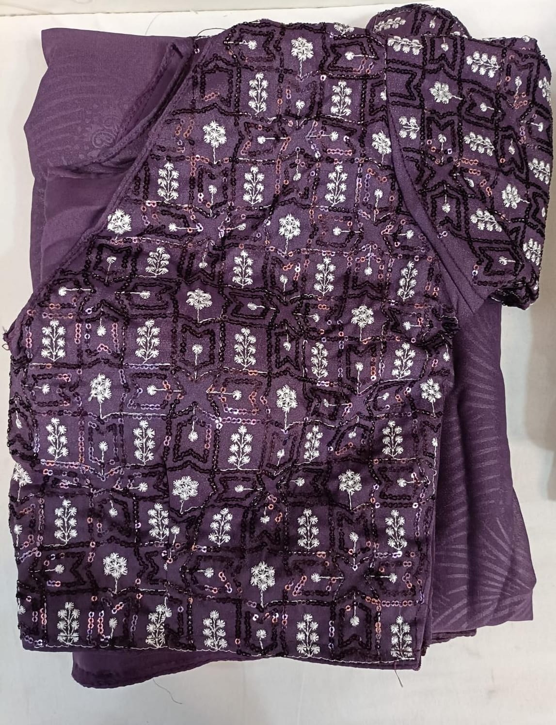 Heavy fancy blouse saree