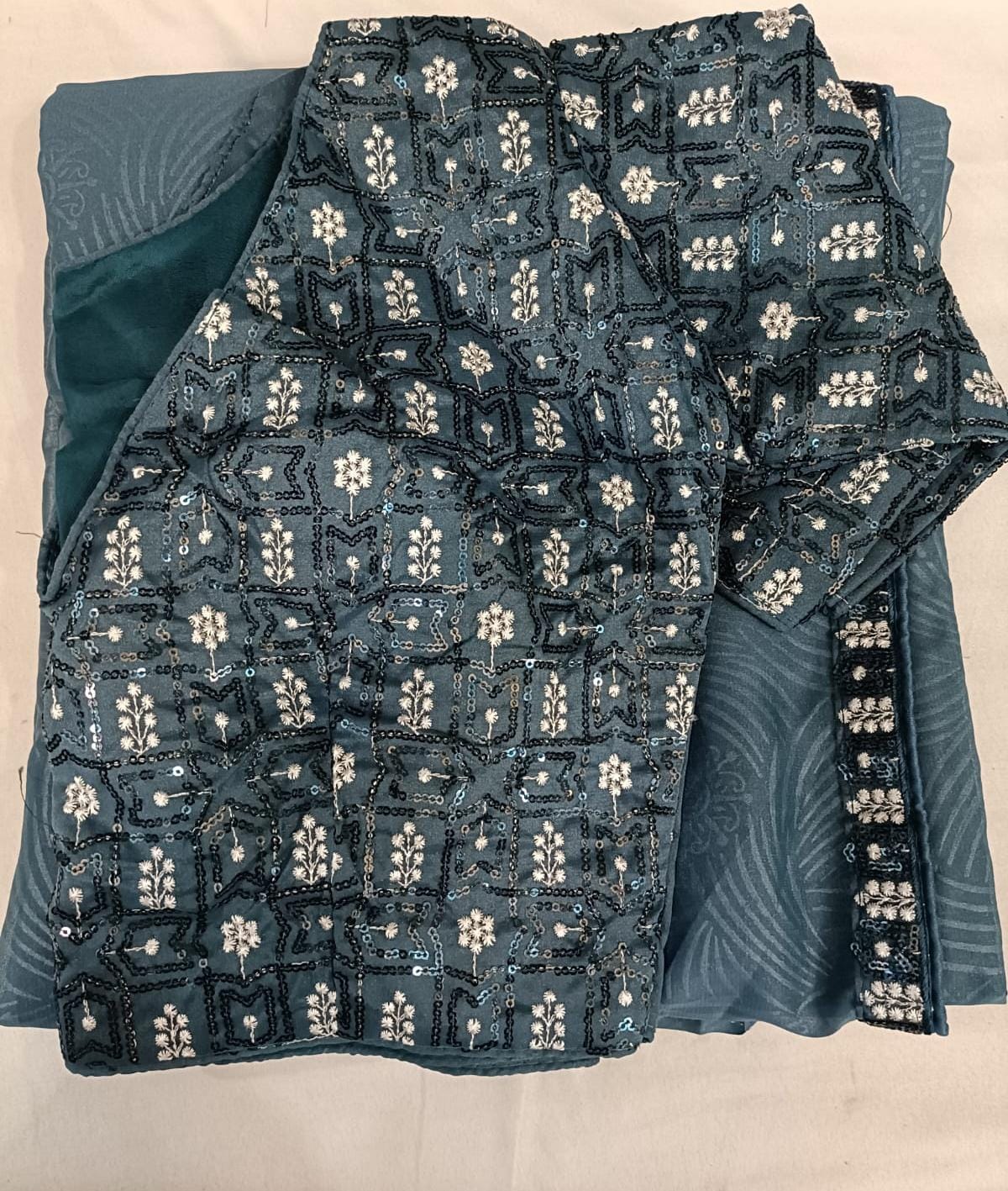 Heavy fancy blouse saree