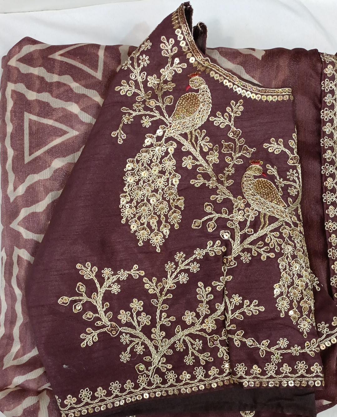 Sari with ready to wear blouse