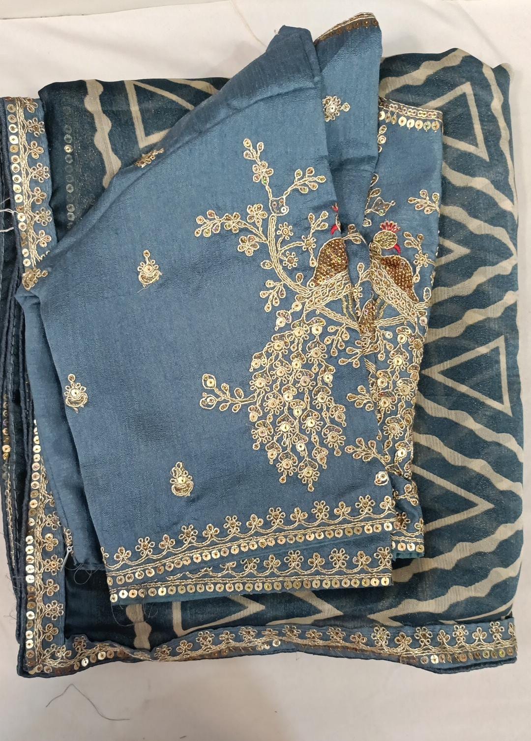 Sari with ready to wear blouse