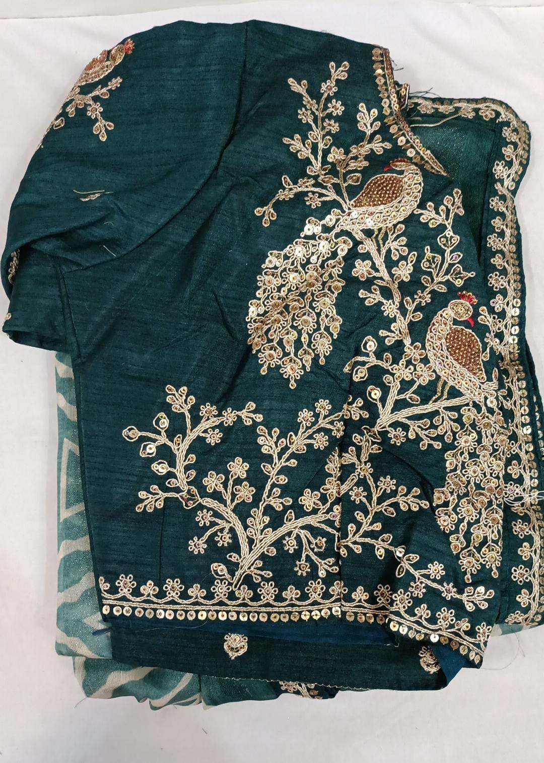 Sari with ready to wear blouse