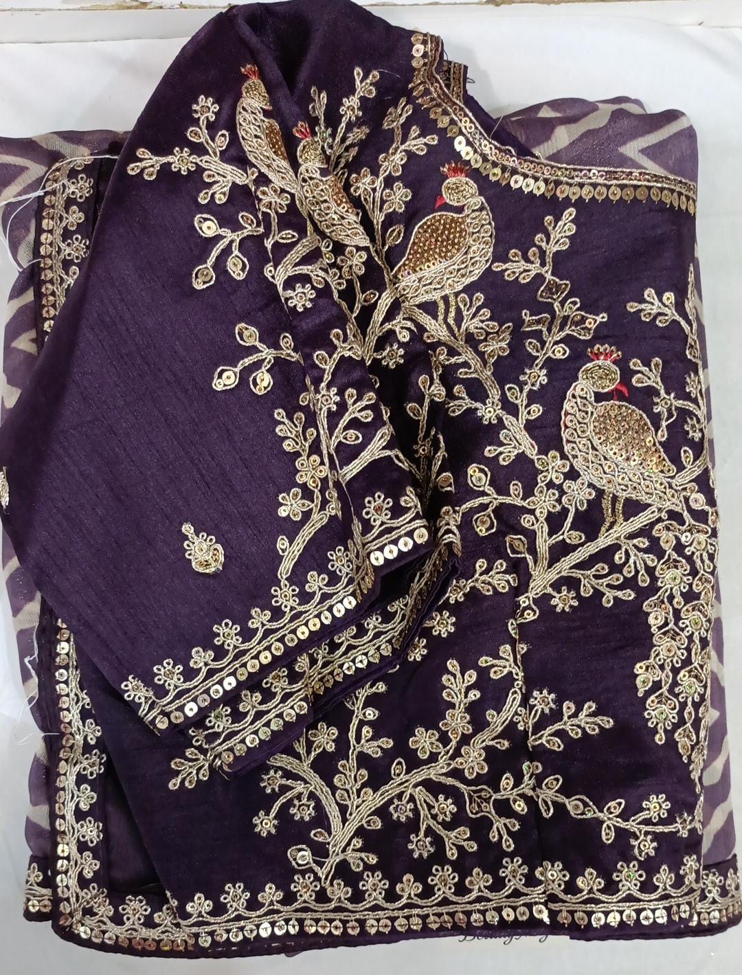 Sari with ready to wear blouse
